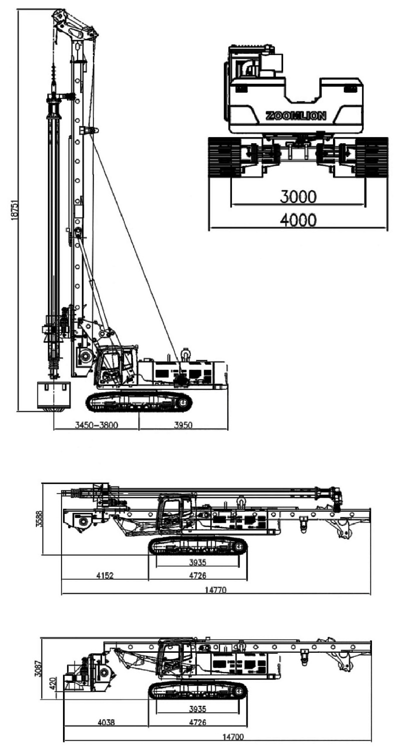 Роторная буровая установка Zoomlion ZR160L